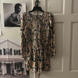 American Eagle Outfitters Floral Smocked Romper